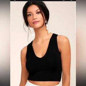 EUC Lulus Feel Like Dancing Crop Top